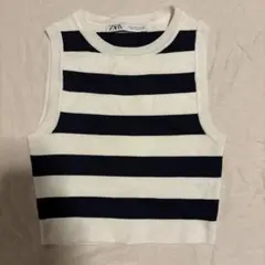 ZARA ストライプ タンクトップ Sサイズ