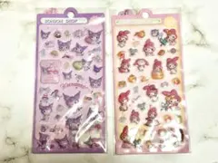 ぷくぷくシール ボンボンドロップシール 立体 3D 2枚セット