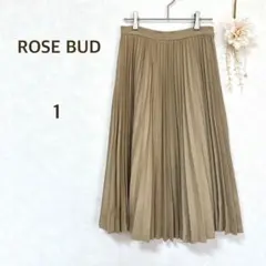 ROSE BUD ローズバッド　スカート プリーツ　スウェード　ベージュのサムネイル