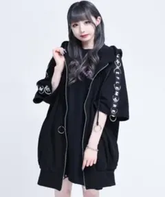 REFLEM レフレム パーカー ショルダーZIP ワイドスリーブパーカー