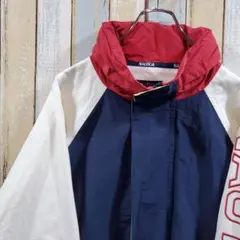 329☆ノーティカ☆ナイロンジャケット☆ジップアップ☆刺繍ロゴ☆Lサイズ