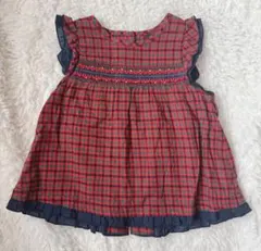 Familiar チェック柄ワンピース 70