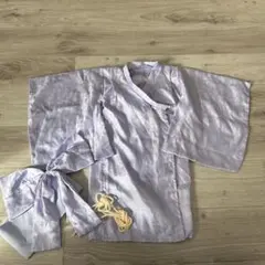 ベビー　浴衣　着物　パープル　80-90