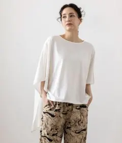 【新品未使用】OSMOSIS オズモーシス バックシフォン切替Tシャツのサムネイル