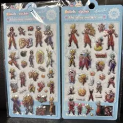 即発送！ドラゴンボール　新作　3D ぷっくりシール　ぷくぷく　立体　２枚セット