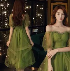 送料無料 未使用 プリ－ツ 肩見せ ドレス 17号 3XL (WA2840)