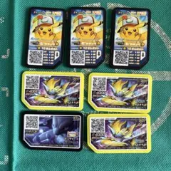 ポケモンガオーレ　7枚セット　ミュウツー1枚、ゼラオラ3枚、ピカチュウ3枚