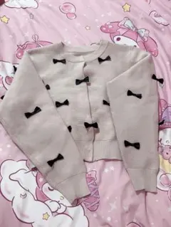 ♥ GRL ♥ リボンニットショート丈カーディガン