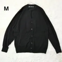 美品 GU×UNDERCOVER シアーコンビネーションニットカーディガン 黒