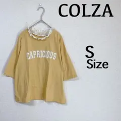 『コルザ』（S）＊半袖トップス＊フリル＊イエロー＊春色