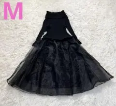 【✨新品‼️】Xmasに❣️『タートルネック✨ワンピース』シフォンフレア【1万円相当