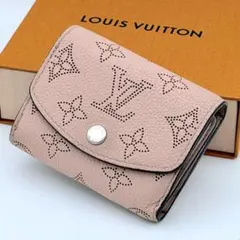 ルイヴィトン マヒナ ポルトフォイユ イリス XS 三つ折り財布 ピンク