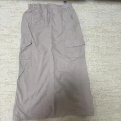 GU ベージュ カーゴスカート　M