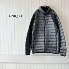 ユニクロ ウルトラライト ダウンジャケット スタンドカラー 黒 チェック 人気