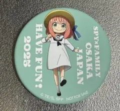 【未使用】大阪万博　SPY×FAMILY　缶バッジ　アーニャ　(夏服)