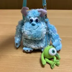 ディズニーリゾート モンスターズインク サリーとマイクぬいぐるみポーチ