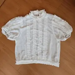 Sly フリル装飾 ホワイト シャツ サイズ2