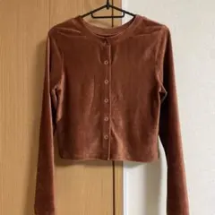 タグなし未使用　cheek チーク　ショート丈カーディガントップス