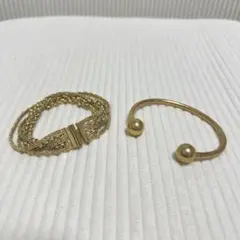 ヴィンテージ　バングル　ブレスレット　2個セットのサムネイル