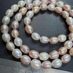 マルチカラー淡水真珠＊ライスb2