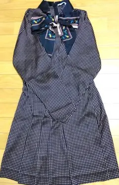 期間限定価格★（未使用品）ZARA ドット柄リボン付きワンピース