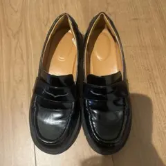 UNIQLO C ブラックローファー 合成皮革