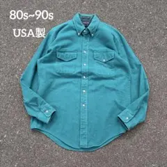 美品✨USA製 80〜90sシャンブレー シャツ ヴィンテージシャツ