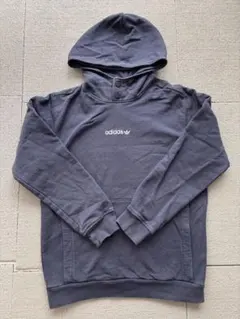 adidas フード付きパーカー L ネイビー