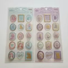 ディズニープリンセス　レリーフデコレーションシール アリエル ラプンツェル