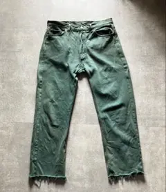 90s Levi's 501 デニム USA製 W36 後染め 緑 93年製