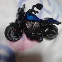 未使用匿名配送 ハーレーダビッドソン プルバックバイク ブルー 青