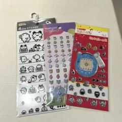 たまごっち　キャラクターシール 4サイズステッカー　キラキラ　プチプチ　3点