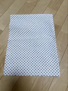 ドット柄 生地 布地（白×黒）約73cm×70cm ハンドメイド