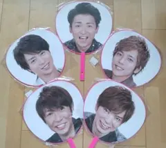 【新品】嵐 うちわ ５人コンプリート＊2012年 Popcorn ポップコーン