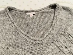 美品！Gap⭐︎ざっくり7ぶ袖丈リブ編みセーター グレー xxs