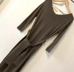 【新品】トラッツォドンナニットワンピースブラウン茶色カシミヤ