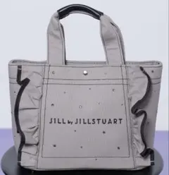 JILL by JILLSTUART ビジューフリルトート グレーポッピン