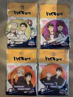ハイキュー‼︎ 缶バッジ風ミラー　4個セット