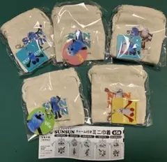 パペットスンスン ガチャ チャーム付きミニ巾着 コンプリートセット