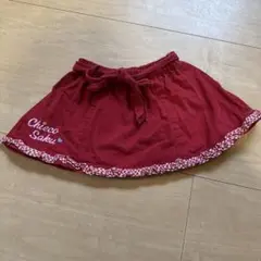 Miki House 平成レトロ　赤色フリル付きスカート