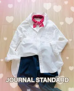 ☆JOURNAL STANDARD☆リネンコットンシャツ オフホワイト Freeのサムネイル