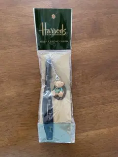 新品未使用Harrods Mobile Phone Charm テディベアのサムネイル