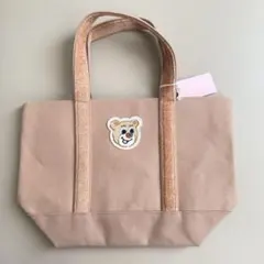 ラブラリーバイフェイラー オールドテディ ワッペン トートバッグ　ベージュ　L
