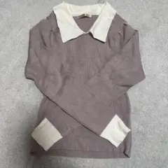 emsexcite 長袖ニット　襟付き