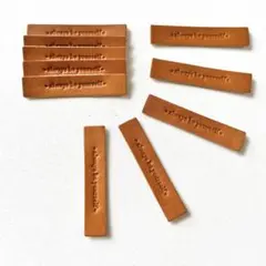 ＊always be yourself＊　キャメル　革タグ　素材　10枚