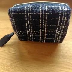 Francfranc ツイード ポーチ ブラックのサムネイル