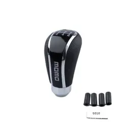 MOMO モモ　シフトノブ　5MT レザー　シフト　ノブ　ブラック