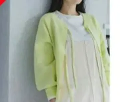 ささだんご様専用【新品未使用】家事ラクラク洗える軽カラーニットカーディガン