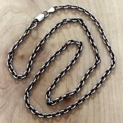 超太め 燻し加工 50㎝】ナバホチェーンネックレス silver925 - メルカリ