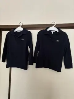 LACOSTE ネイビー 長袖ポロシャツ 2枚セット 104サイズ